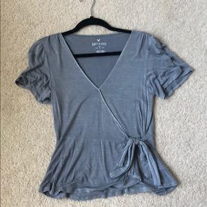 American Eagle soft and sexy wrap top